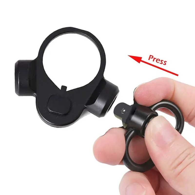 Hebilla de Metal de liberación rápida táctica, anillo de mariposa, hebilla de correa, hebilla QD, accesorios de caza