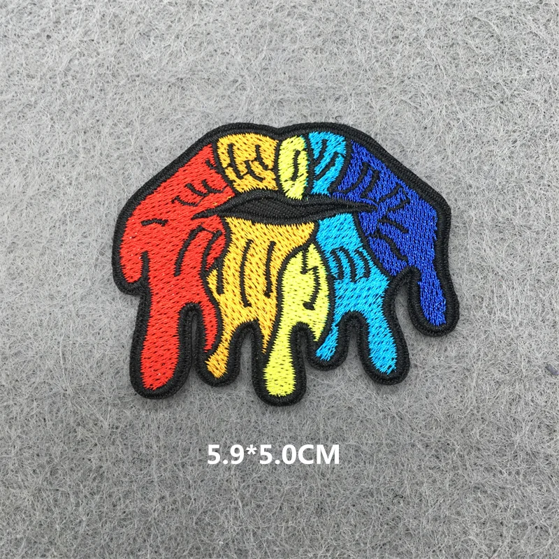 Parche bordado Punk MOLLE – Apliques termoadhesivos tácticos - imagen 2
