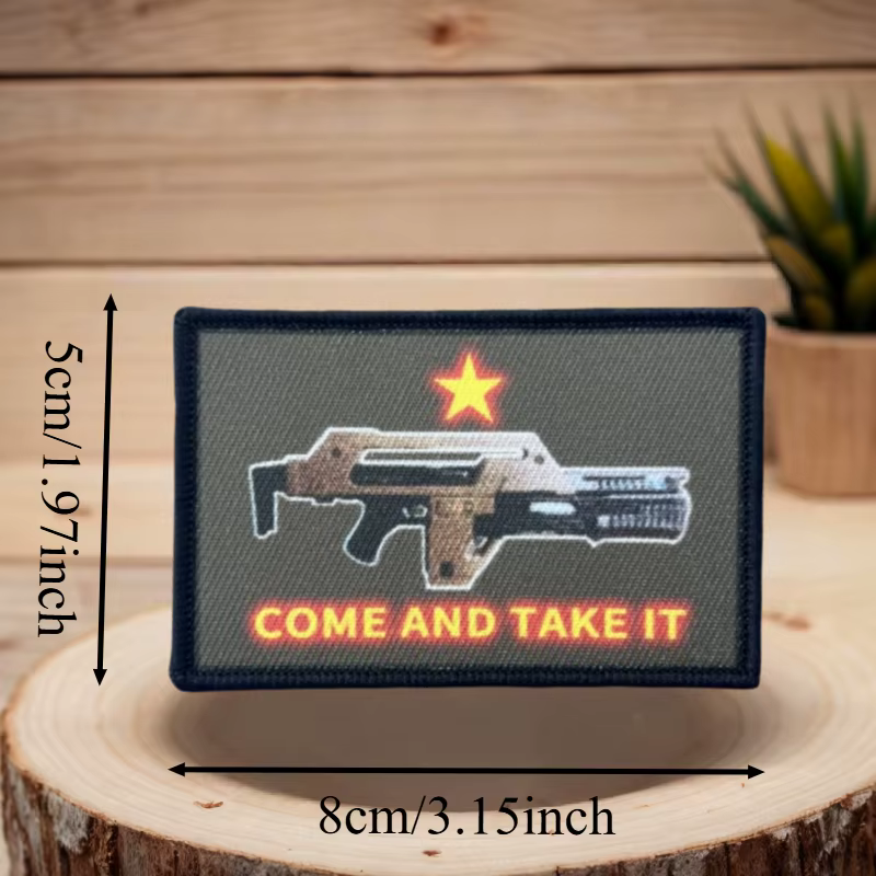 Parche textil gancho y bucle con frase divertida para chaleco táctico - imagen 4