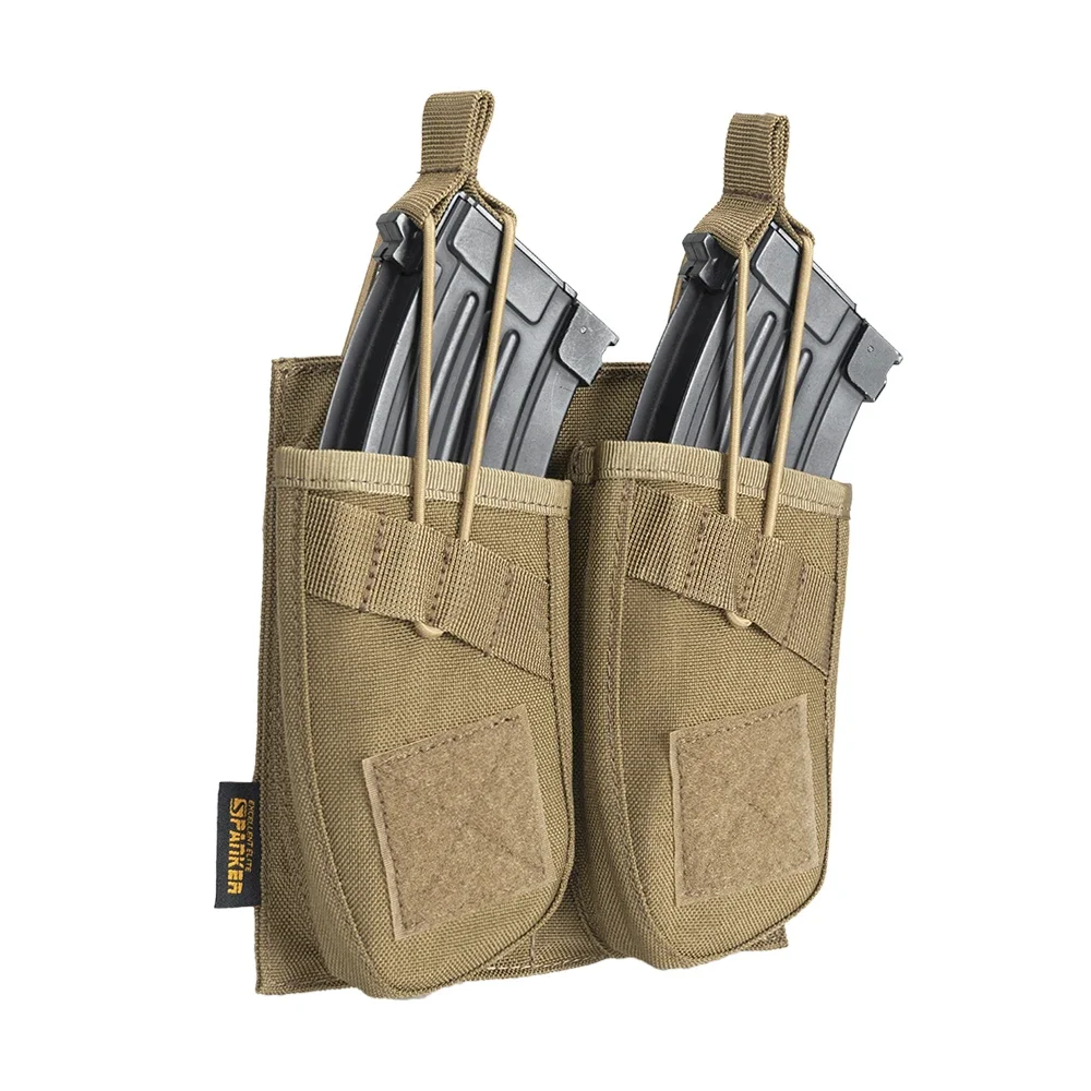 Bolsa táctica doble AK para revistas AR M4 AR15, bolsa para Rifle Mag, caza, tiro, Airsoft, Paintball, bolsas para revistas, bolsas abiertas - imagen 3