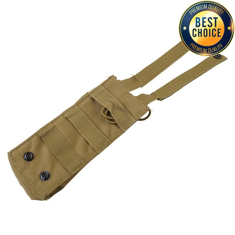 Bolsa táctica Molle para Walkie Talkie, soporte para botella de agua, bolsillo para deportes al aire libre, Camping, Radio, revista, bolsillo Mag - imagen 4