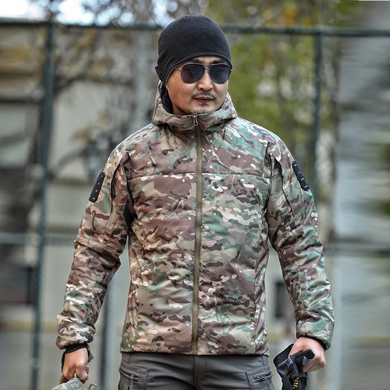 Chaqueta táctica acolchada impermeable – Invierno con capucha hombre - imagen 5