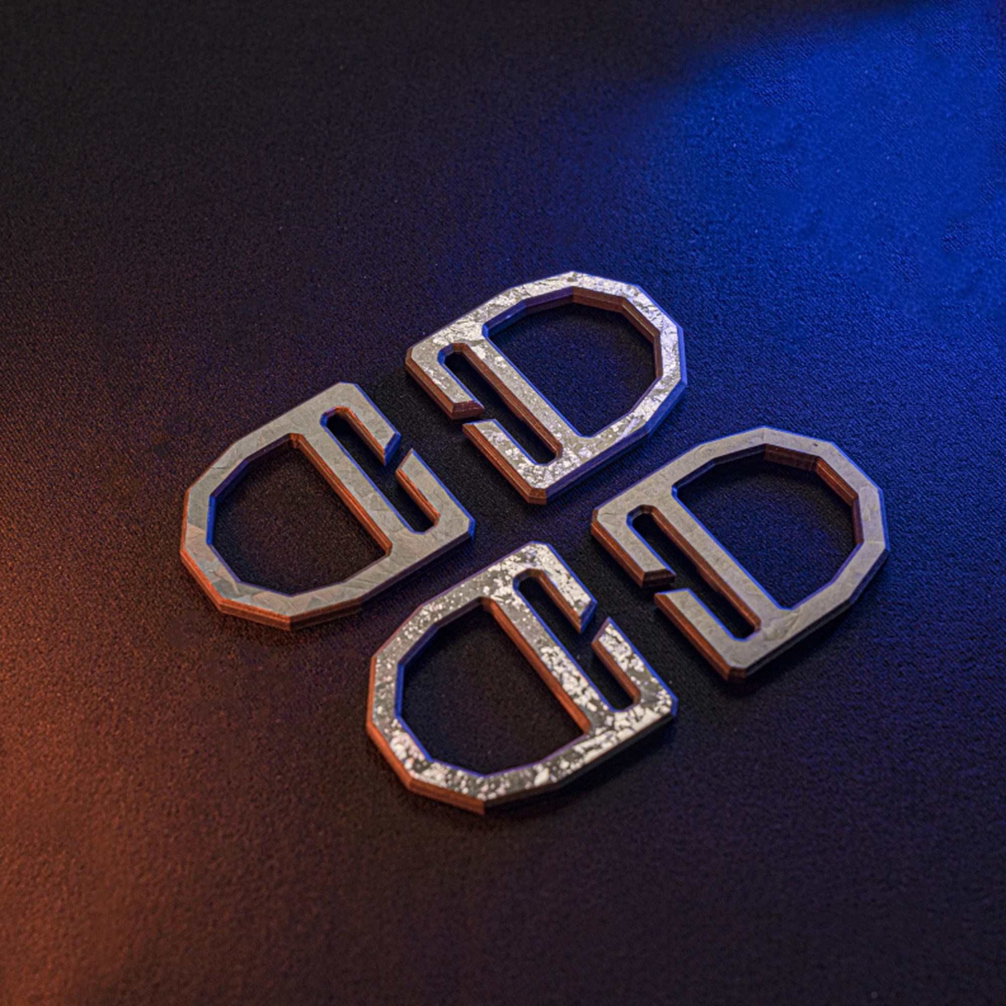 Hebilla D de fibra de carbono, punto colgante ligero, hebilla para bolso de pecho, gancho para función exterior, sujetador de ropa DIY, accesorios EDC - imagen 2