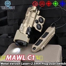 MAWL C1+ puntero láser táctico metal rojo verde azul IR remoto