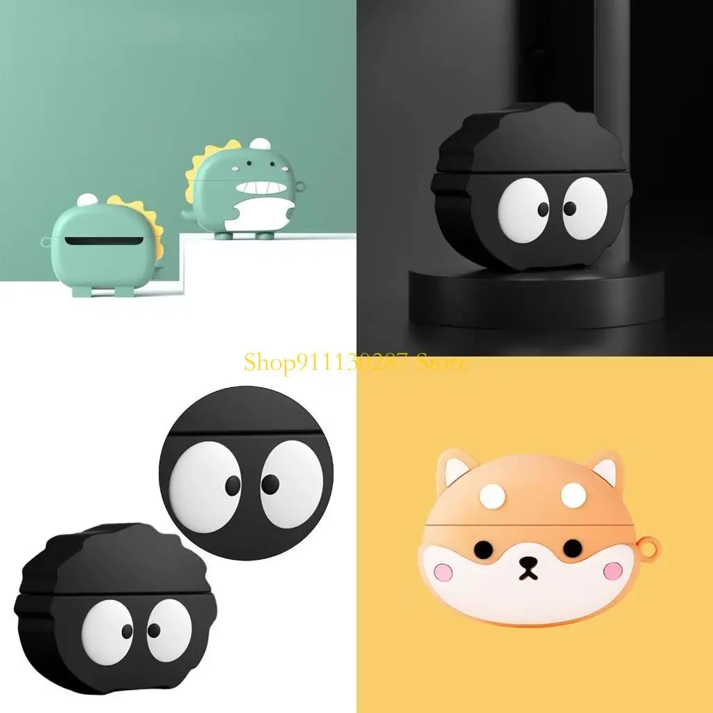 Cubierta caja protectora silicona suave J1HC para brotes reino T300 auriculares protectores manga piel