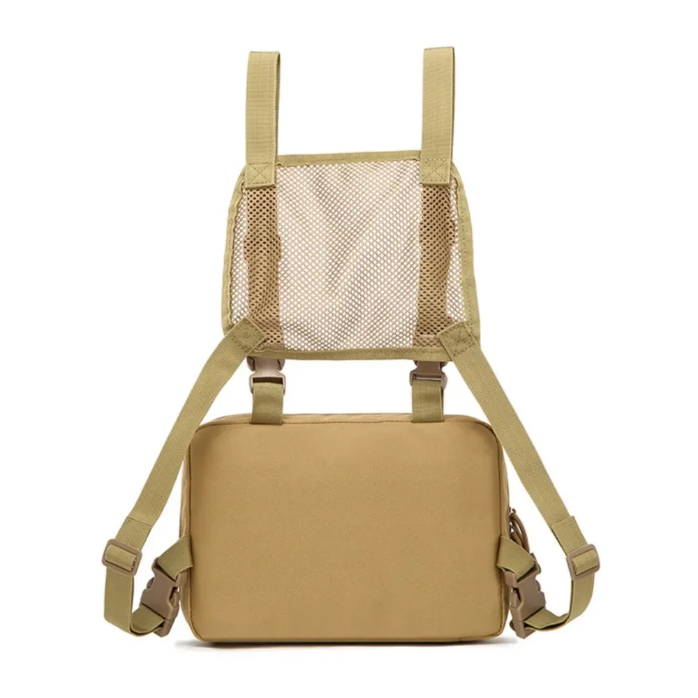 Bolsa táctica para el pecho, pistola para exteriores, almacenamiento de revistas, herramientas de caza, bolsa MOLLE, bolsa multifuncional de corte láser - imagen 4