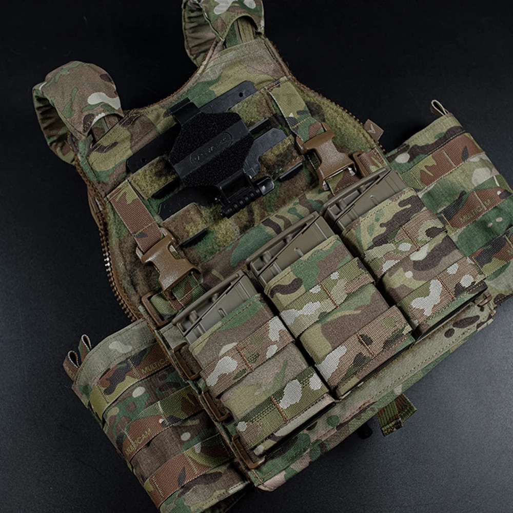 MOLLE-bolsa táctica Triple Mag FAST 7,62 M4 Airsoft Mag, chaleco de caza, portador de placa, funda magnética integrada, inserción de cuña Kydex - imagen 5