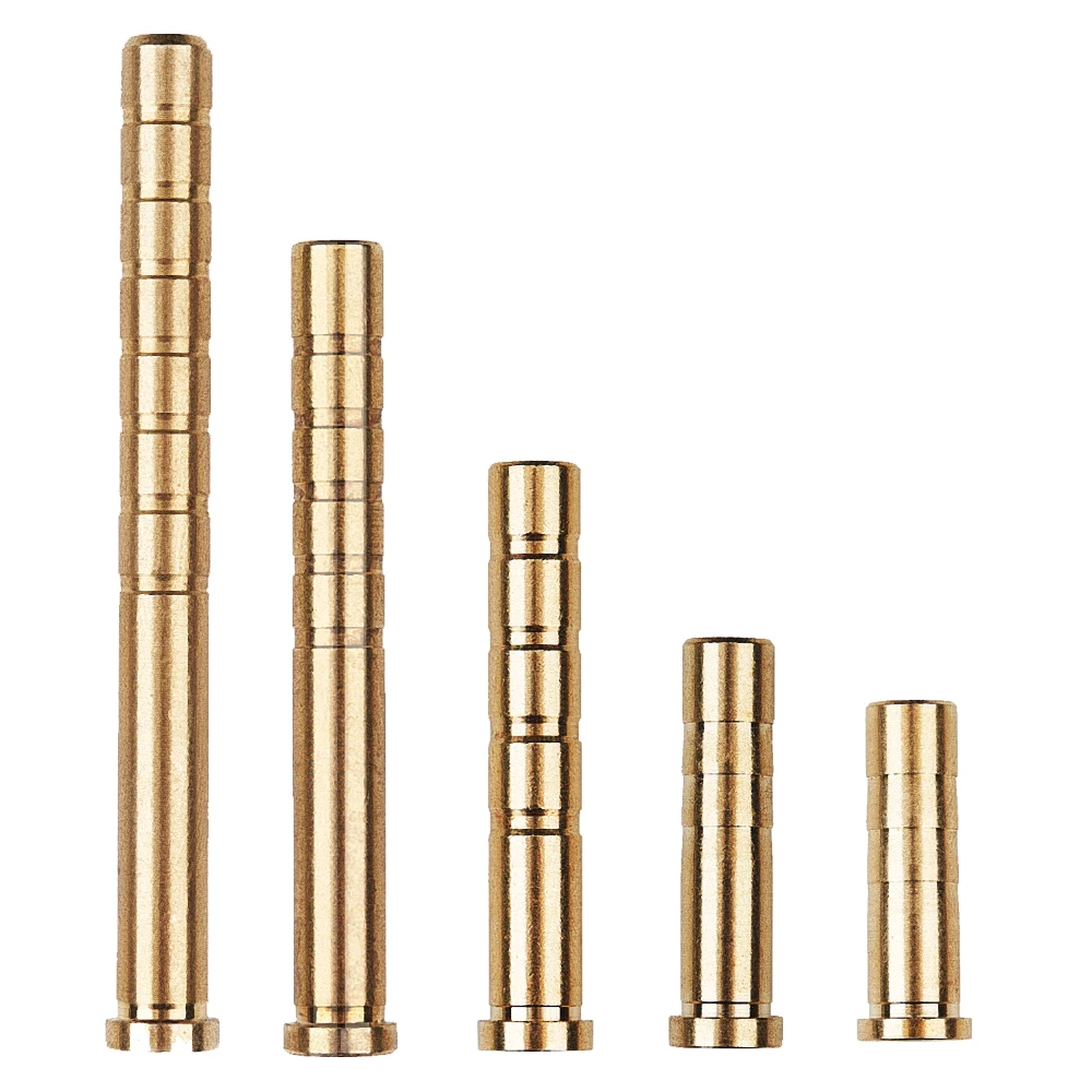 Inserto de tiro con arco de 6 uds., conexión de cobre 37/50/100/150/200sGrain apto para diámetro 6,2mm, eje de flecha, accesorios de tiro de caza - imagen 2