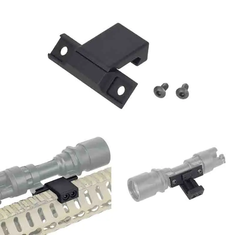 Soporte compensado para linterna táctica de almacén de EE. UU. para linterna Surefire M300 M600 M300A M600C compatible con riel Picatinny HK416 de 20mm - imagen 2