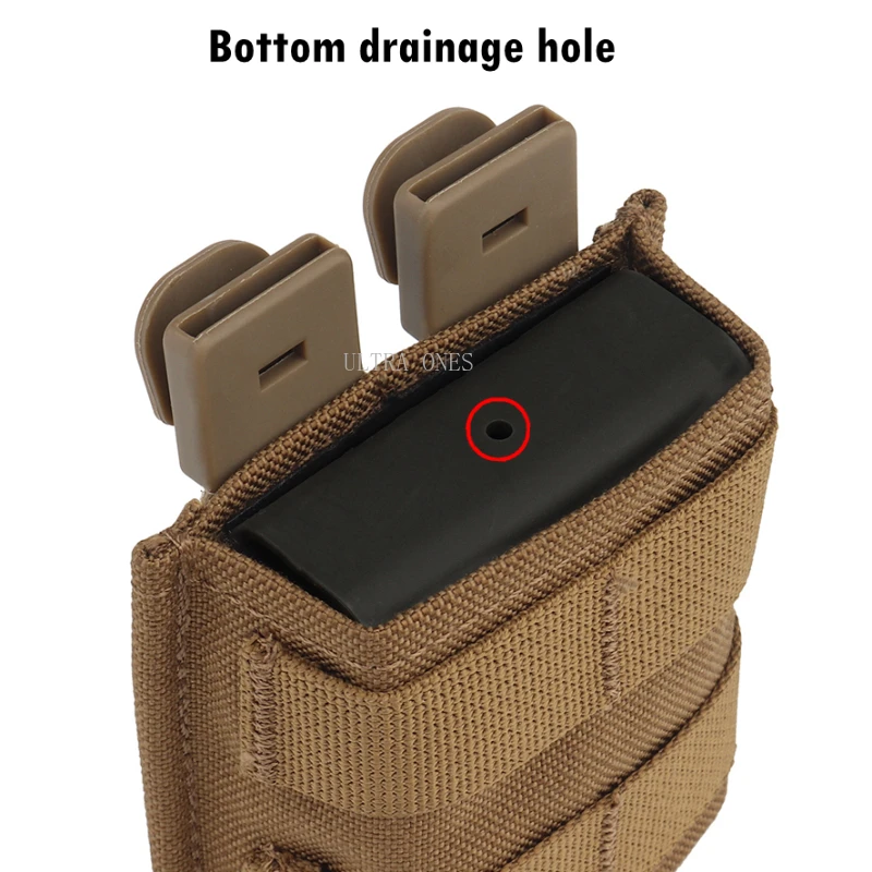 Bolsa táctica Molle 5,56 Mag, para caza al aire libre, caza, combate, juego de guerra, linterna - imagen 4