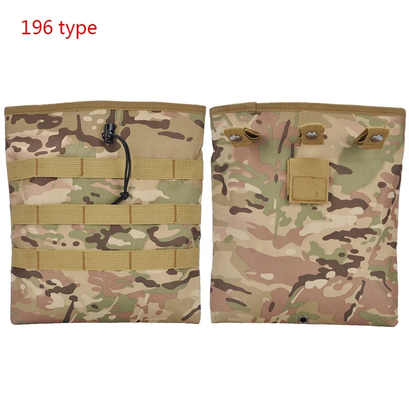 Bolsa de basura táctica Molle, bolsa plegable con cordón para revistas, recuperación Mag, almacenamiento de herramientas, accesorios de caza - imagen 5