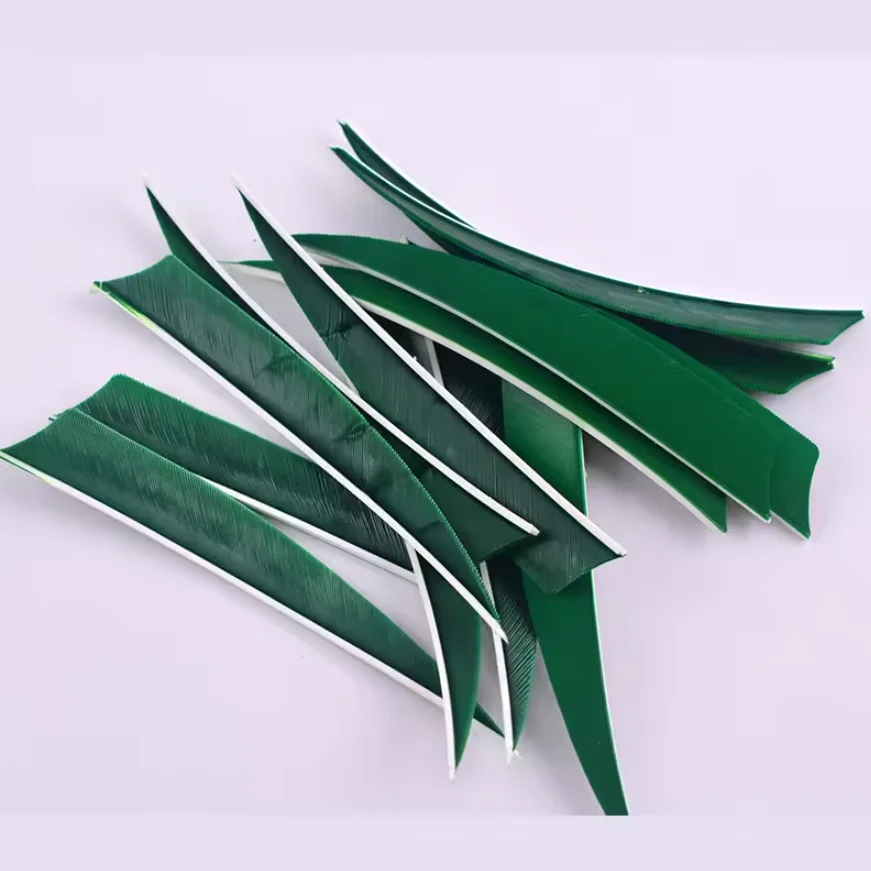 50 Uds. De alta calidad, 5 pulgadas, escudo de plumas, paletas cortadas, pluma de pavo, flechas DIY, flecha de pluma Real, plumas, paletas, arco, flecha