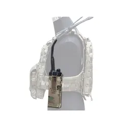 Emersongear bolsa radio AVS chaleco portador placa walkie airsoft caza