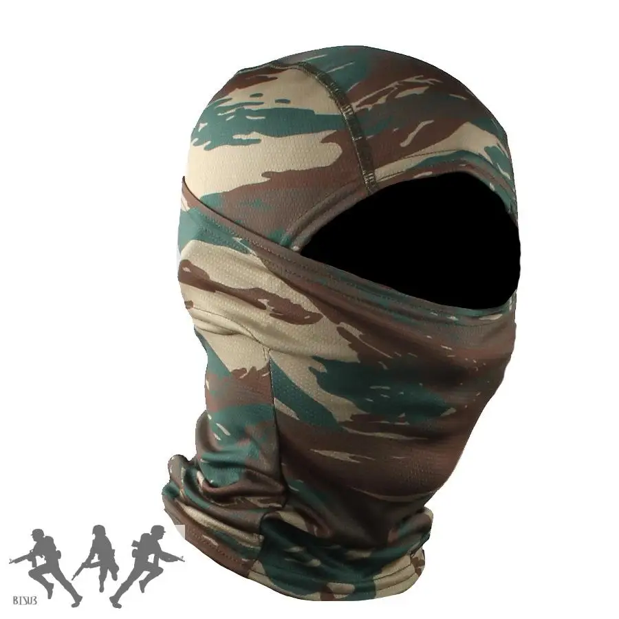 Máscara de camuflaje táctico para montar al aire libre, a prueba de viento, a prueba de polvo, pañuelo transpirable para la cabeza, punto de Tigre, punto alemán, varios camuflaje - imagen 5