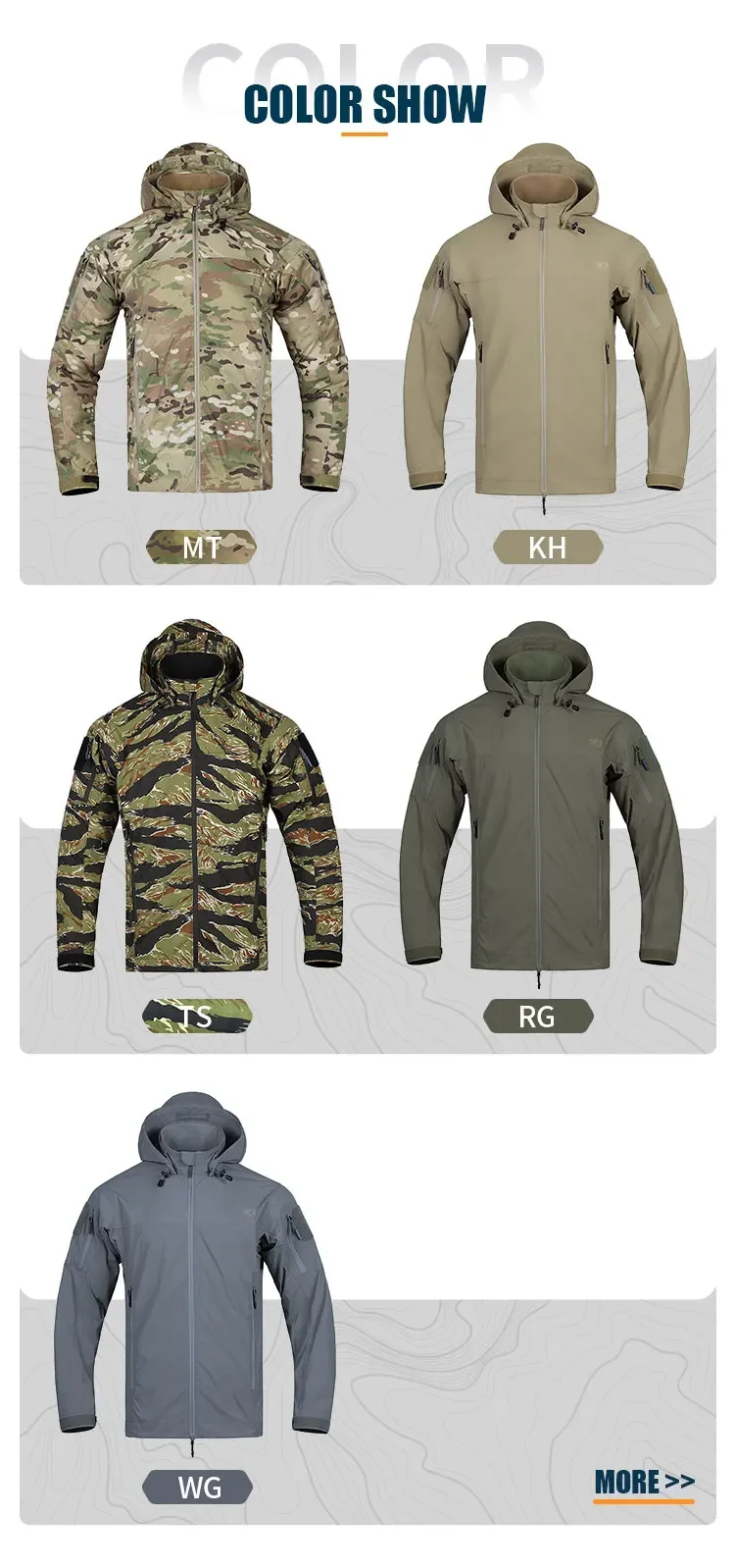 Detalle del tejido y cremalleras YKK de la chaqueta Emersongear