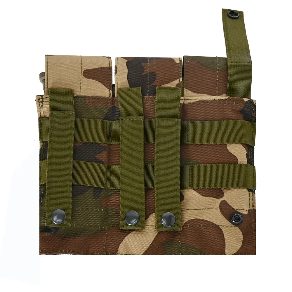Bolsa táctica militar MOLLE Triple para Paintball, equipo para M14 Ak47 M16 AR15 - imagen 5