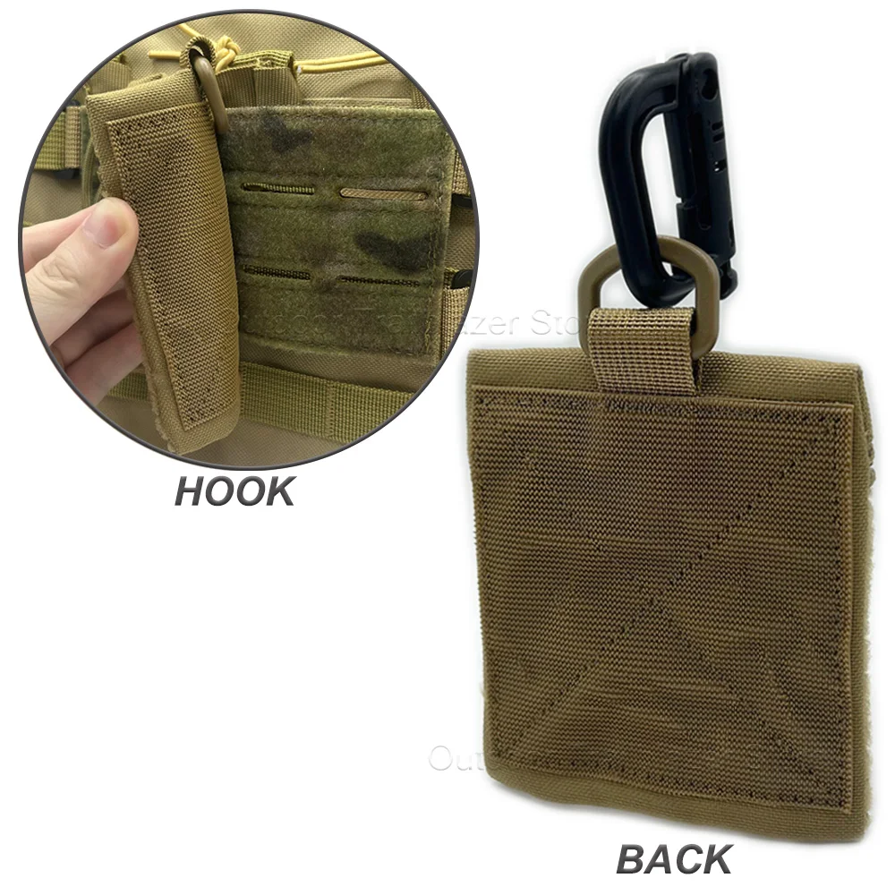 Bolsa táctica Micro Molle con gancho y bucle, bolsa de almacenamiento portátil con hebilla D, billetera, herramientas EDC, chaleco de caza, bolsa de accesorios - imagen 4