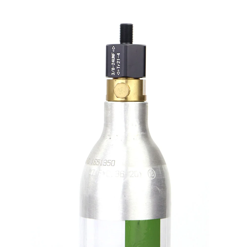 Cilindro de CO2 de Soda a adaptador de conversión 3/8-24UNF compatible con SodaStream para aquaristas, peces de acuario o barril de cerveza casero - imagen 5