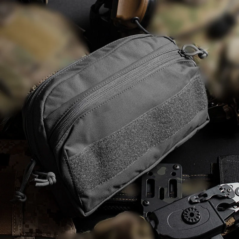 Bolsa CCS GP, sistema de instalación MOLLE, bolsa de almacenamiento con doble cremallera, adecuada para chaleco de caza de señalización de chasis MKV - imagen 2