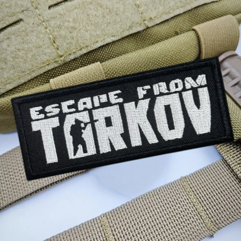 Parche con estampado de cazador de francotirador, chaleco táctico, sombreros con gancho y bucle, insignia de moral, mochila, pegatinas decorativas, parches para brazalete para ropa - imagen 4
