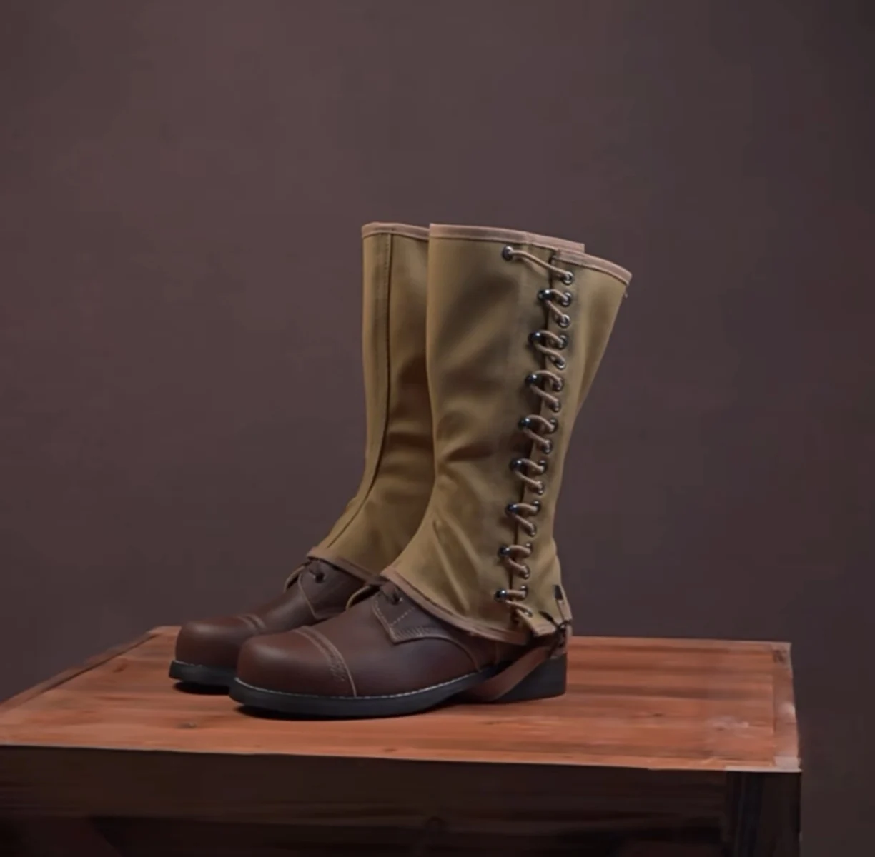 Accesorios americanos de película y televisión, polainas de lona, calentadores de piernas, suministros de protección para exteriores - imagen 2