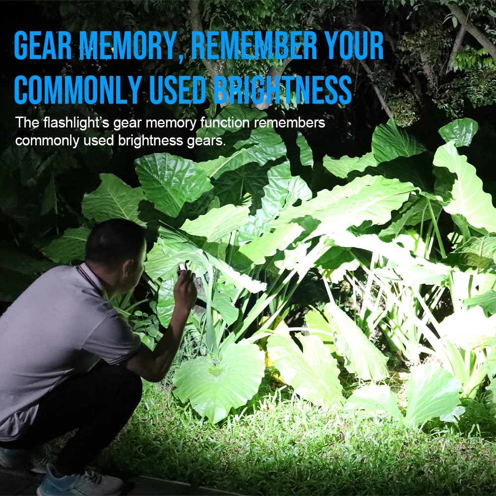 Linterna táctica Trustfire L2S 1050 lúmenes IPX6 14500 linterna portátil iluminación Tyce C lámpara recargable USB con función de memoria - imagen 5