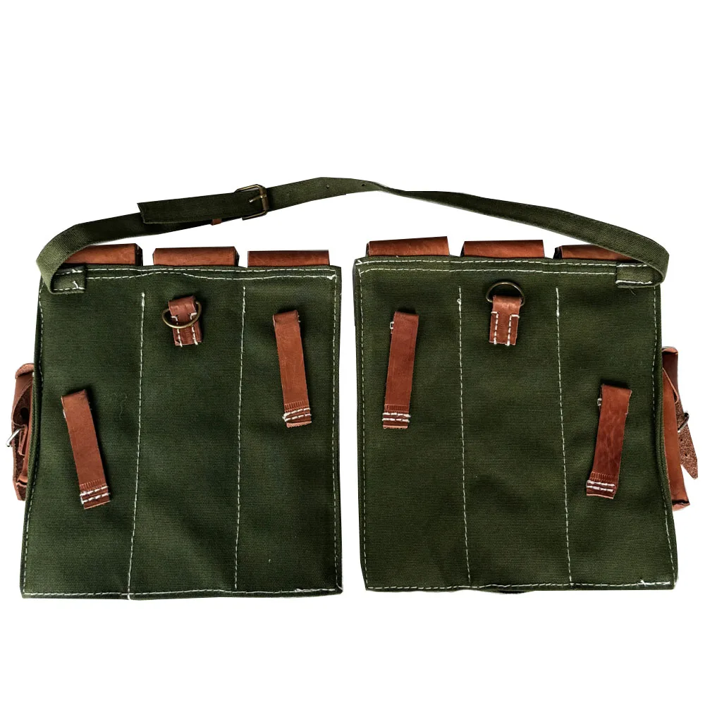 Ww2 P44 Paquete de equipo alemán WW2 Bolsa de almacenamiento de revistas portátil para exteriores Alemania MP44 Kit de Alemania - imagen 3