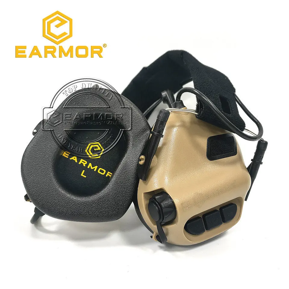 EARMOR-auriculares tácticos M32-TAN MOD3 y M16C, Kit de cascos militares para M31/M32/M31H/M32H - imagen 3