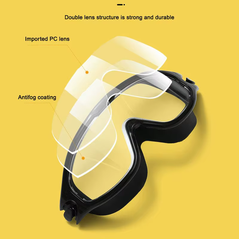 Gafas de natación antiniebla con tapones – Silicone ajustables HD para buceo y surf - imagen 3