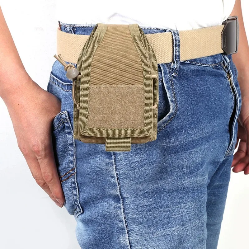 Bolsa de transporte táctica para walkie-talkie, bolsa de Radio Molle, soporte de bolsillo portátil, bolsa de cintura para deportes de caza al aire libre, funda de interfono - imagen 5