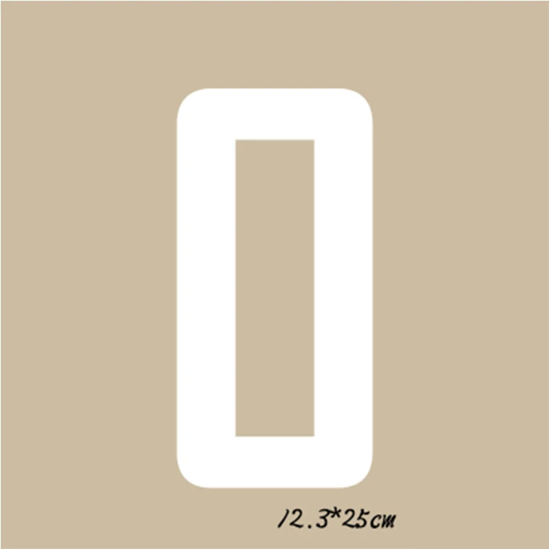 Parches de transferencia de calor por números para planchar ropa, pegatinas de planchado DIY, parche térmico de vinilo caliente, 25CM - imagen 4