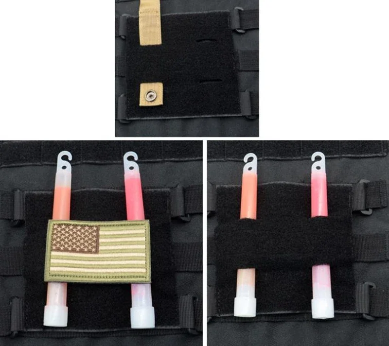 Parche de chaleco táctico, Panel adaptador Molle, cinta convertidora de gancho y bucle para parches de identificación de enganche, parche portador de placa de insignia DIY - imagen 3