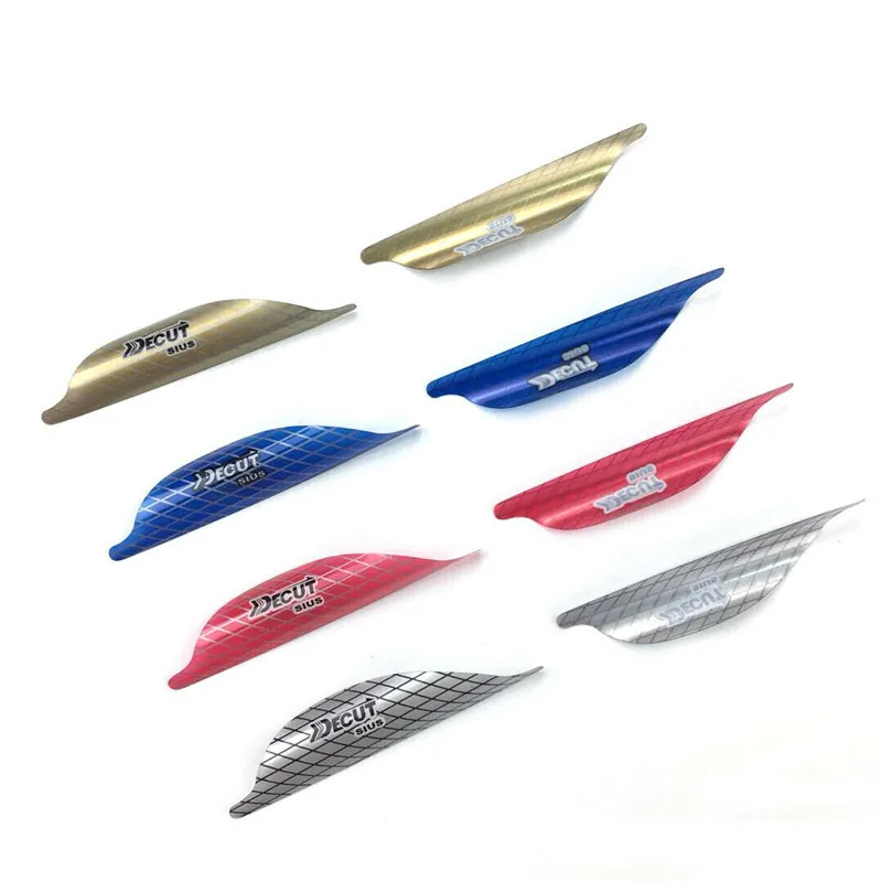 Varillas giratorias de tiro con arco, Flecha de plumas en espiral, alas derechas para caza al aire libre, accesorios de bricolaje, 50 piezas, 1,56 ", 1,75", 2" - imagen 5