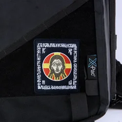 Parche táctico de Jesús, insignia de moral militar, brazalete bordado, gancho y bucle, mochila, accesorios decorativos para ropa, pegatinas