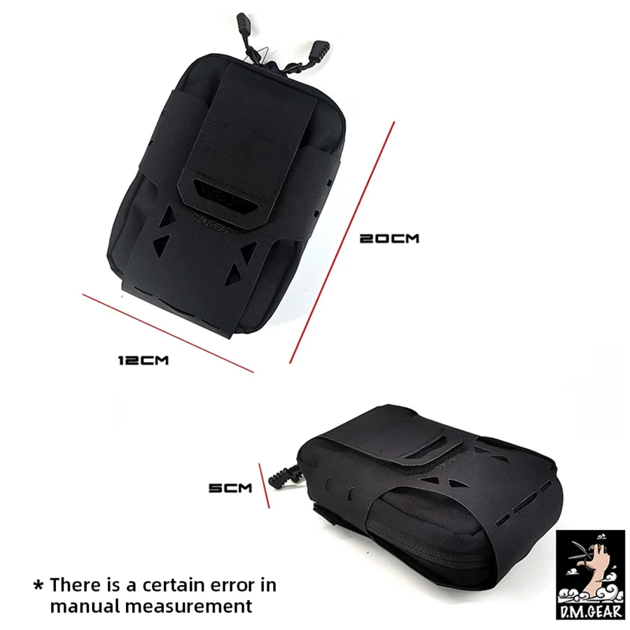 Bolsa táctica DMgear, bolsa de armadura MOLLE, bolsa médica Vertical, bolsa de utilidad cortada con láser BG43 - imagen 5