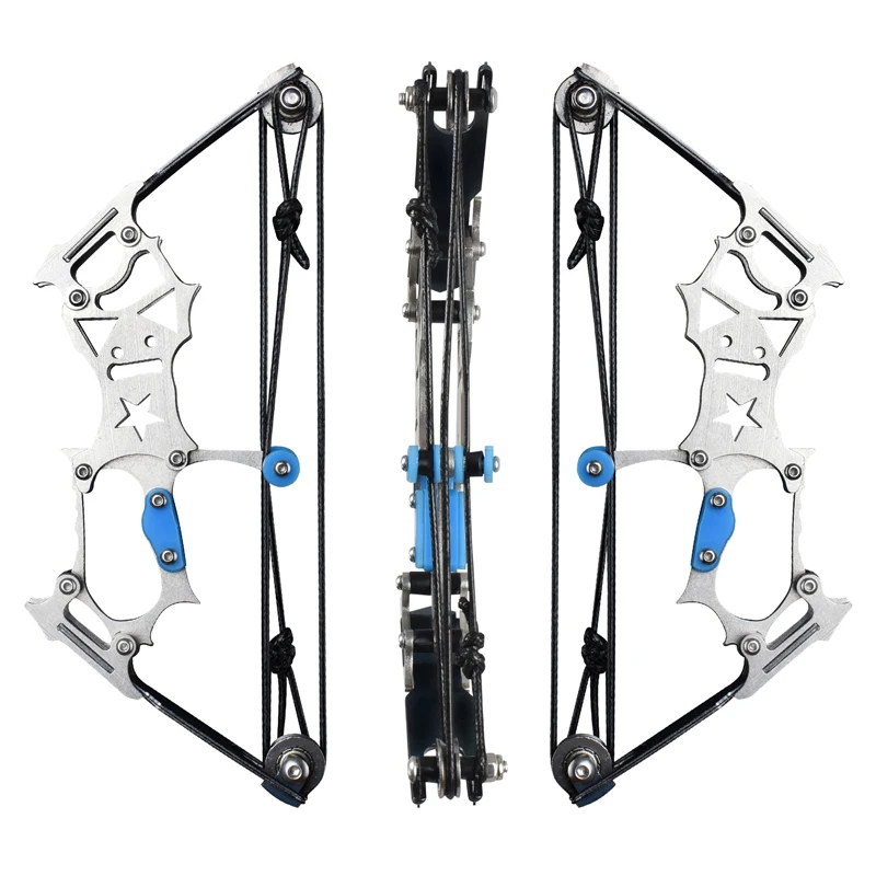 Mini Arco y arco mediano, práctica de arco de Metal, flecha con flechas, tiro al aire libre, competición, tiro con arco, Mini arco de polea compuesto - imagen 4