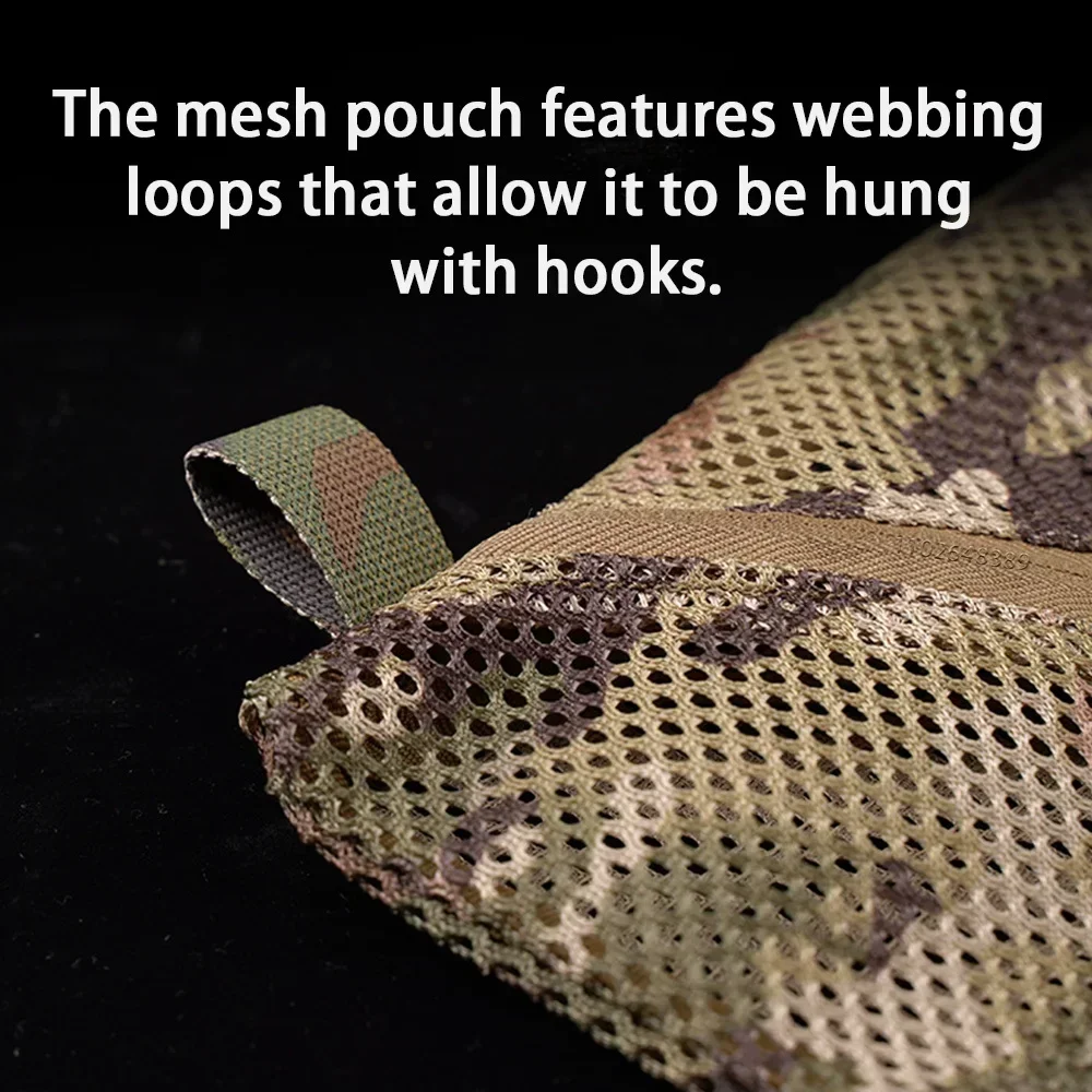 12*12in 6*12in Storage Mesh Pouch Outdoor Travel Sundries Net Bag Wontons Organize Accessories Utility Admin Pocket - imagen 5