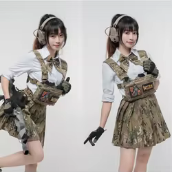 Chaleco táctico SS MK5 láser pecho colgante vientre ligero MC camuflaje Multicolor