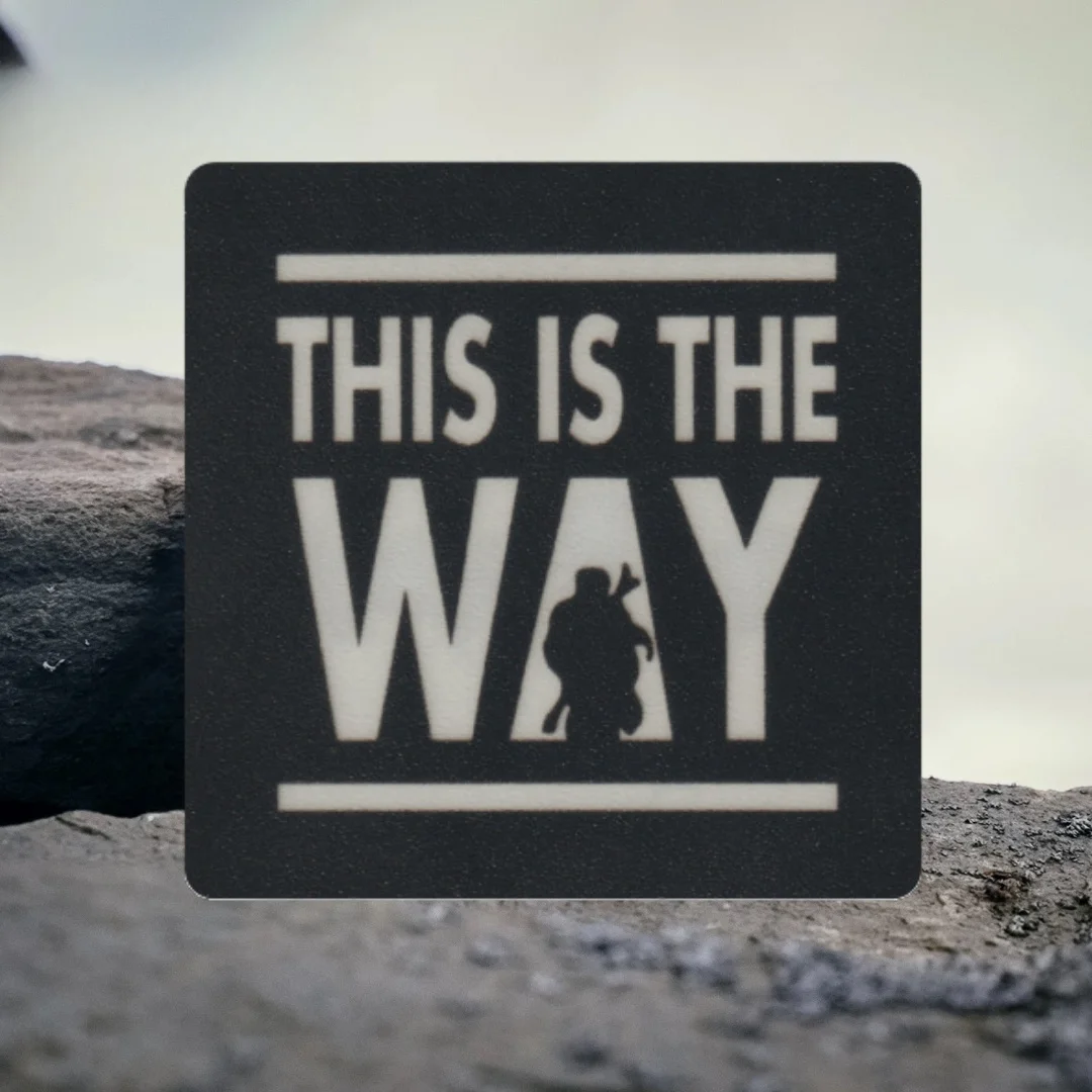 Es la manera insignia de moral táctica parche de gancho y bucle de PVC pegatina decorativa para mochila militar - imagen 3