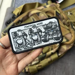 Parche táctico de moral anime impreso con velcro para mochila