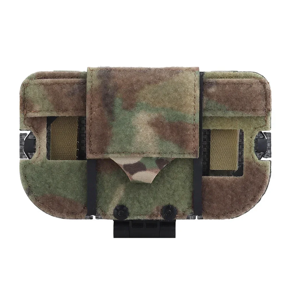 Bolsa de teléfono plegable y ligera para deportes al aire libre, cinta de apertura y cierre, ajuste elástico, se adapta al sistema MOLLE - imagen 4