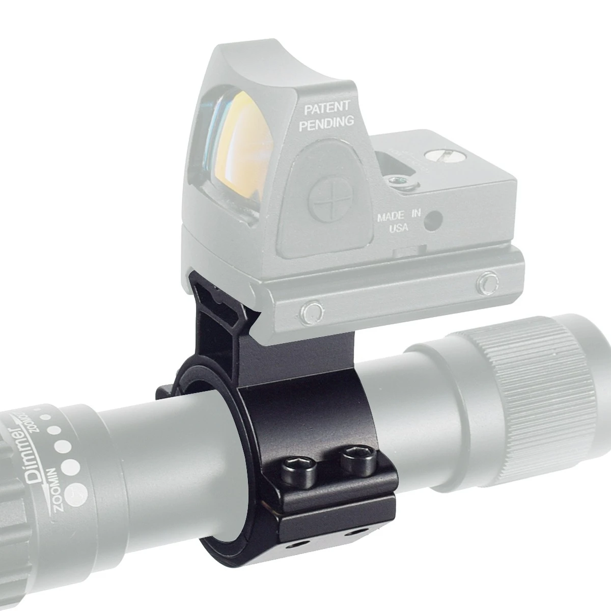 Soporte de abrazadera de tubo táctico de 17mm-27mm, 25,4/30mm RM, mira de punto rojo, soporte para linterna láser, abrazadera de barril de riel de 20mm para AK47 M4 AR15 - imagen 2