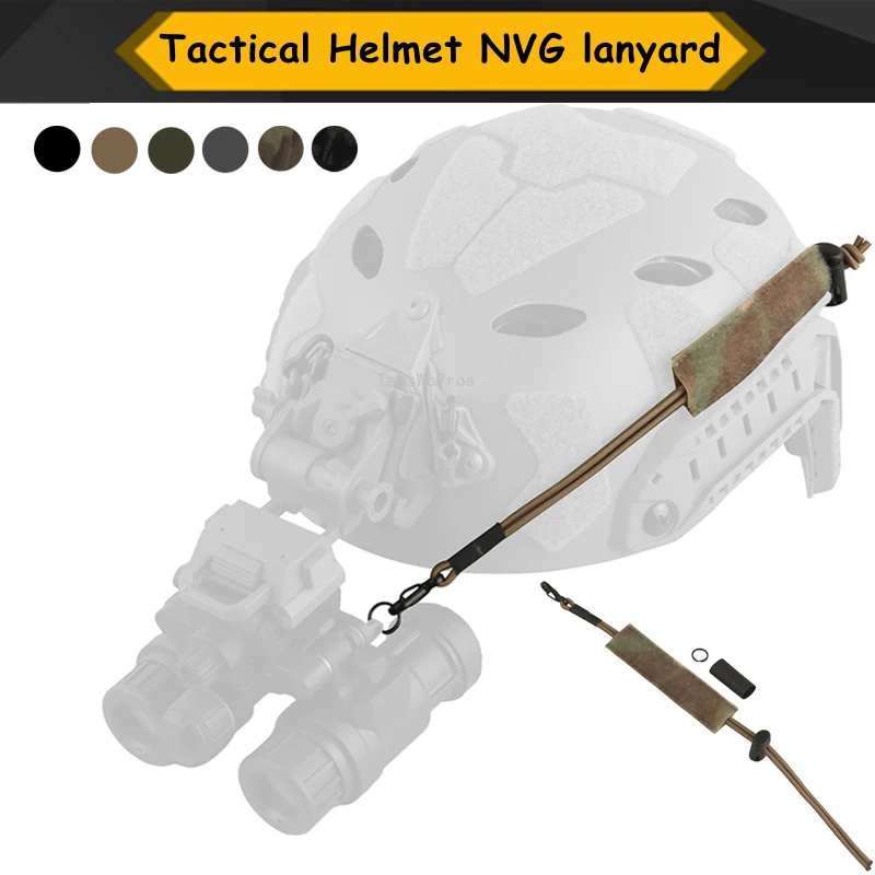 Cascos tácticos NVG cordón gafas de visión nocturna retención elástica cuerda elástica dispositivo de visión nocturna cuerda fija antipérdida