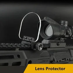 Protector de lente plegable Airsoft montado riel alto impacto visión