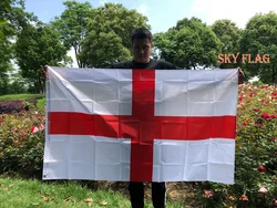 Bandera Inglaterra Cruz de San Jorge SKY para interior y exterior