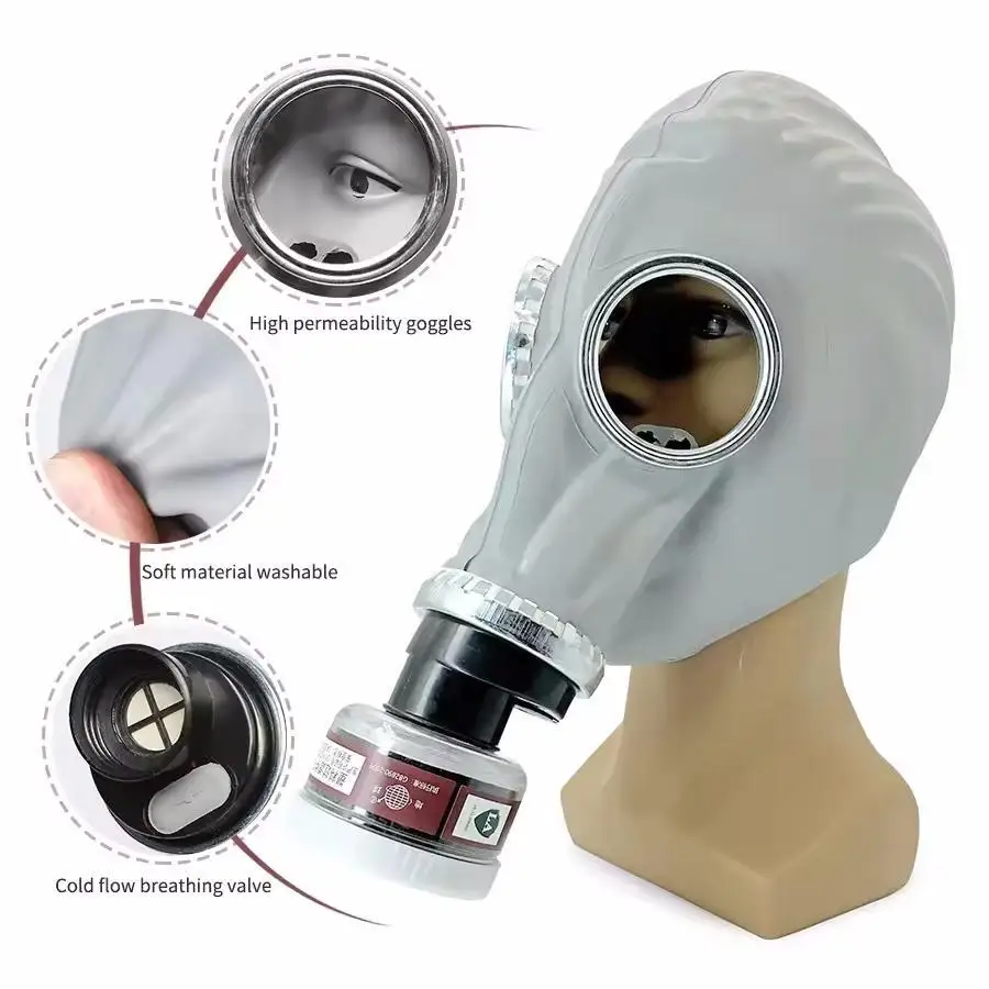 Máscara de gas completa interfaz R40 para protección química - imagen 5