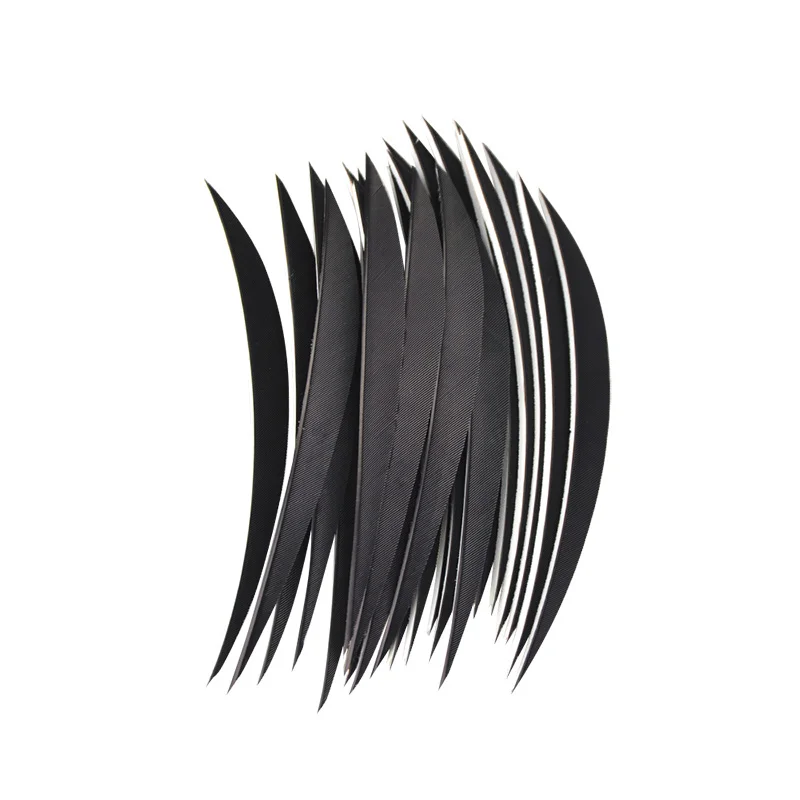 Flecha de tiro con arco de 5 pulgadas, pluma de pavo, ala derecha, 4 colores, bricolaje, flechas, eje, accesorios de caza para tiro al aire libre, 30/60 piezas - imagen 2