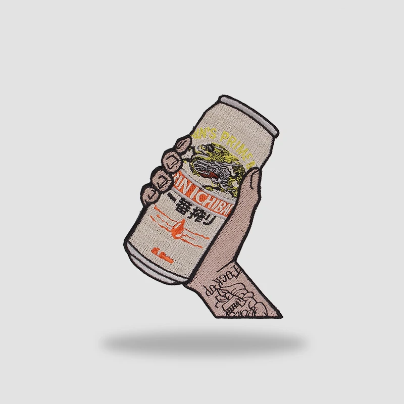 Parche bordado de la serie Beer, insignia táctica de "Among Drinking Buddies", Yanjing, swarovski, copos de nieve, asaho, Brut, 1664 - imagen 3