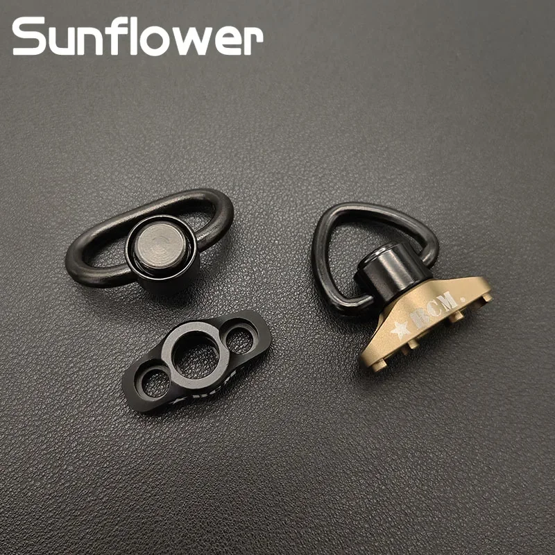 Equipo táctico de Metal BCM QD Sling adaptador giratorio montaje en riel M-LOK correa de hebilla bucle botón de separación rápida accesorio de caza - imagen 4