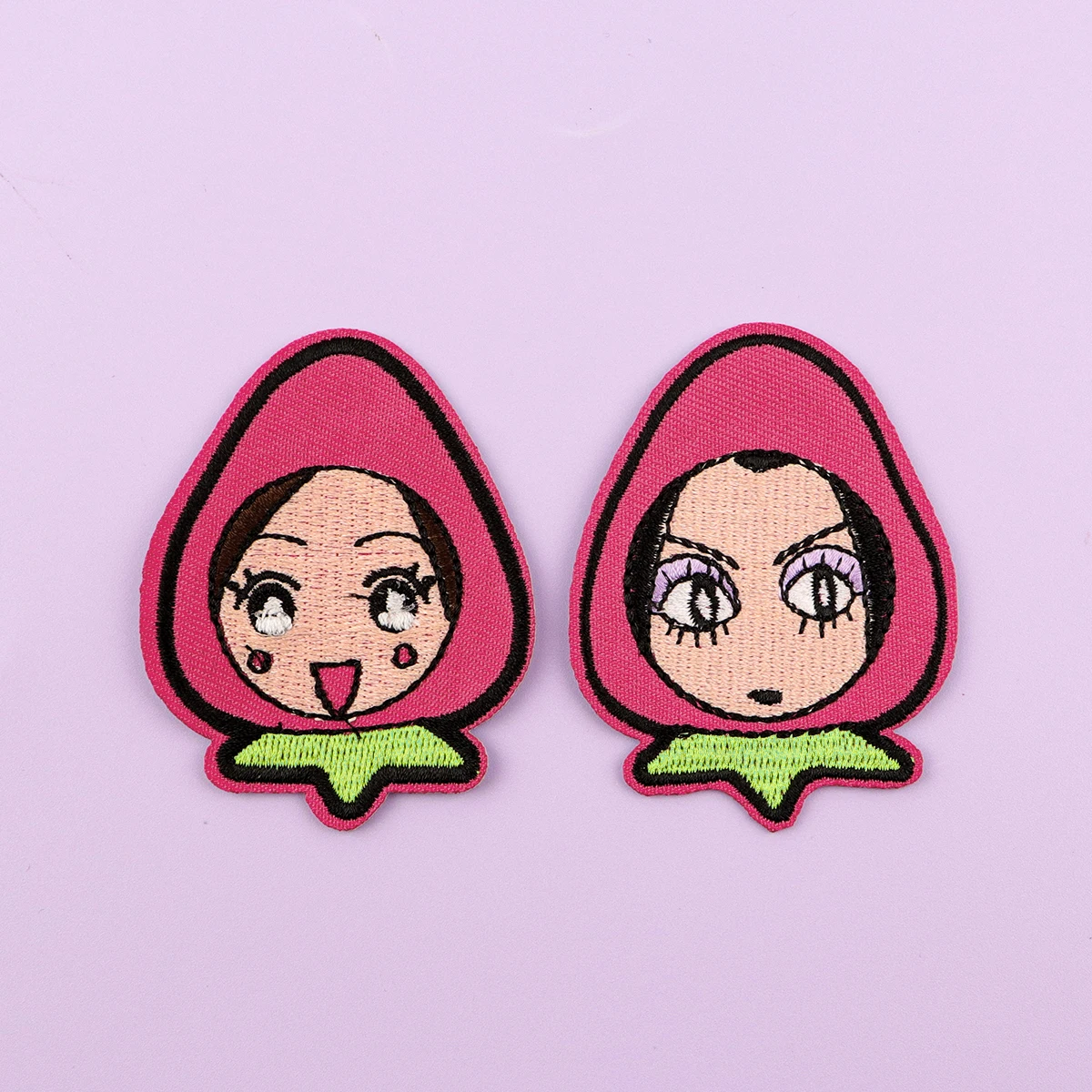 Parche de hierro de fresa para ropa, parche bordado de Anime para niñas, accesorios de ropa, pegatinas de costura - imagen 2